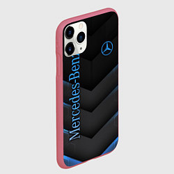 Чехол iPhone 11 Pro матовый Mercedes-Benz, цвет: 3D-малиновый — фото 2