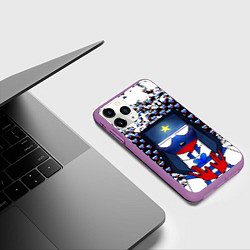 Чехол iPhone 11 Pro матовый CountryHumans, цвет: 3D-фиолетовый — фото 2