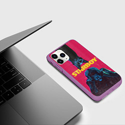 Чехол iPhone 11 Pro матовый STARBOY, цвет: 3D-фиолетовый — фото 2