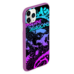 Чехол iPhone 11 Pro матовый Imagine Dragons, цвет: 3D-фиолетовый — фото 2