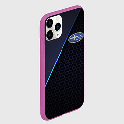 Чехол iPhone 11 Pro матовый SUBARU, цвет: 3D-фиолетовый — фото 2