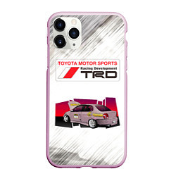 Чехол iPhone 11 Pro матовый TOYOTA, цвет: 3D-розовый