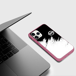 Чехол iPhone 11 Pro матовый NISSAN, цвет: 3D-малиновый — фото 2
