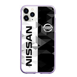 Чехол iPhone 11 Pro матовый NISSAN, цвет: 3D-светло-сиреневый