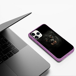 Чехол iPhone 11 Pro матовый Вервольф, цвет: 3D-фиолетовый — фото 2