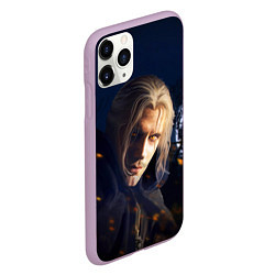 Чехол iPhone 11 Pro матовый ВЕДЬМАК, цвет: 3D-сиреневый — фото 2