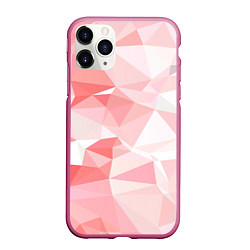 Чехол iPhone 11 Pro матовый Pink abstraction, цвет: 3D-малиновый