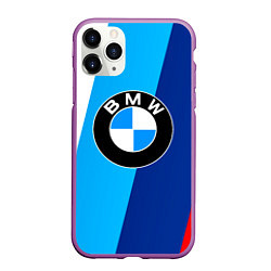 Чехол iPhone 11 Pro матовый BMW, цвет: 3D-фиолетовый