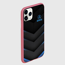 Чехол iPhone 11 Pro матовый Mercedes-AMG, цвет: 3D-малиновый — фото 2