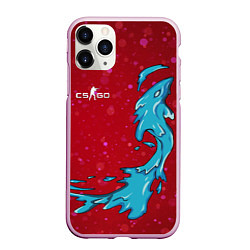 Чехол iPhone 11 Pro матовый CS GO Water Elemental, цвет: 3D-розовый