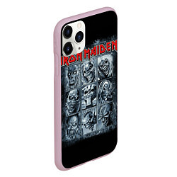 Чехол iPhone 11 Pro матовый Iron Maiden, цвет: 3D-розовый — фото 2