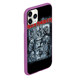 Чехол iPhone 11 Pro матовый Iron Maiden, цвет: 3D-фиолетовый — фото 2