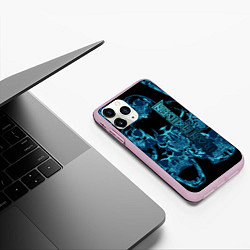 Чехол iPhone 11 Pro матовый Iron Maiden, цвет: 3D-розовый — фото 2