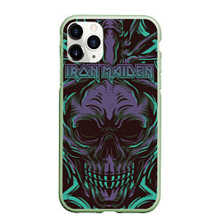 Чехол iPhone 11 Pro матовый Iron Maiden, цвет: 3D-салатовый