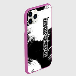 Чехол iPhone 11 Pro матовый Iron Maiden, цвет: 3D-фиолетовый — фото 2