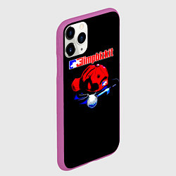 Чехол iPhone 11 Pro матовый LIMP BIZKIT, цвет: 3D-фиолетовый — фото 2