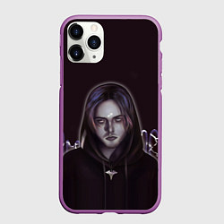 Чехол iPhone 11 Pro матовый Pyrokinesis, цвет: 3D-фиолетовый