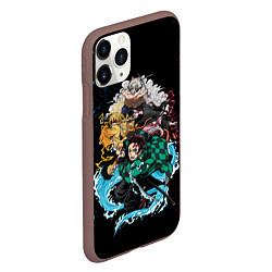 Чехол iPhone 11 Pro матовый KIMETSU NO YAIBA, цвет: 3D-коричневый — фото 2