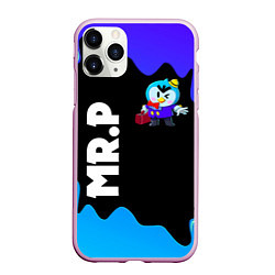 Чехол iPhone 11 Pro матовый BRAWL STARS MRP, цвет: 3D-розовый