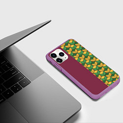 Чехол iPhone 11 Pro матовый ГИЮ ТОМИОКА, цвет: 3D-фиолетовый — фото 2