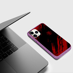 Чехол iPhone 11 Pro матовый Стальной алхимик, цвет: 3D-фиолетовый — фото 2