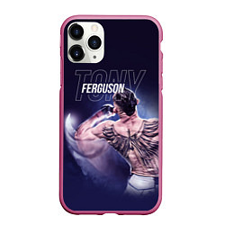 Чехол iPhone 11 Pro матовый Tony Ferguson, цвет: 3D-малиновый