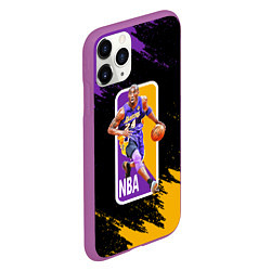 Чехол iPhone 11 Pro матовый LA LAKERS KOBE BRYANT, цвет: 3D-фиолетовый — фото 2