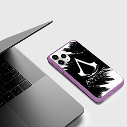 Чехол iPhone 11 Pro матовый ASSASSINS CREED, цвет: 3D-фиолетовый — фото 2