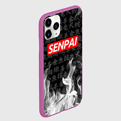 Чехол iPhone 11 Pro матовый SENPAI, цвет: 3D-фиолетовый — фото 2