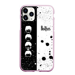 Чехол iPhone 11 Pro матовый Beatles, цвет: 3D-розовый