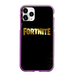 Чехол iPhone 11 Pro матовый FORTNITE, цвет: 3D-фиолетовый