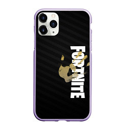 Чехол iPhone 11 Pro матовый Fortnite, цвет: 3D-светло-сиреневый