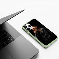 Чехол iPhone 11 Pro матовый Элджей, цвет: 3D-салатовый — фото 2