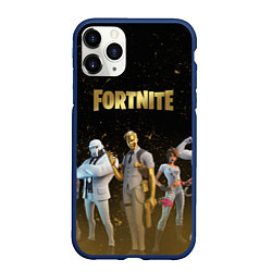 Чехол iPhone 11 Pro матовый FORTNITE 2 СЕЗОН ГЛАВА 2, цвет: 3D-тёмно-синий