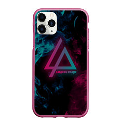 Чехол iPhone 11 Pro матовый LINKIN PARK, цвет: 3D-малиновый