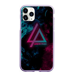 Чехол iPhone 11 Pro матовый LINKIN PARK, цвет: 3D-светло-сиреневый