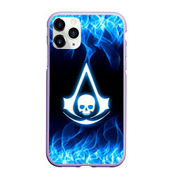 Чехол iPhone 11 Pro матовый Assassin??s Creed, цвет: 3D-светло-сиреневый