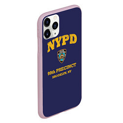 Чехол iPhone 11 Pro матовый Бруклин 9-9 департамент NYPD, цвет: 3D-розовый — фото 2