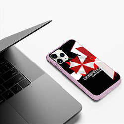 Чехол iPhone 11 Pro матовый UMBRELLA CORP, цвет: 3D-розовый — фото 2