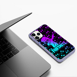 Чехол iPhone 11 Pro матовый FORTNITE X MARSHMELLO, цвет: 3D-светло-сиреневый — фото 2