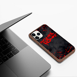 Чехол iPhone 11 Pro матовый My Chemical Romance, цвет: 3D-коричневый — фото 2