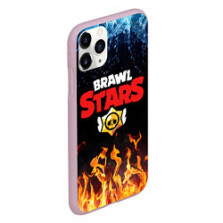 Чехол iPhone 11 Pro матовый BRAWL STARS, цвет: 3D-розовый — фото 2