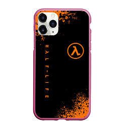 Чехол iPhone 11 Pro матовый HALF-LIFE, цвет: 3D-малиновый