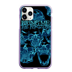 Чехол iPhone 11 Pro матовый Bring Me the Horizon, цвет: 3D-светло-сиреневый