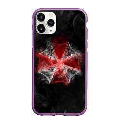 Чехол iPhone 11 Pro матовый RESIDENT EVIL 3, цвет: 3D-фиолетовый