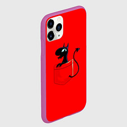 Чехол iPhone 11 Pro матовый Disenchantment, цвет: 3D-фиолетовый — фото 2