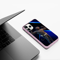 Чехол iPhone 11 Pro матовый Fortnite Meowscles Shadow, цвет: 3D-розовый — фото 2