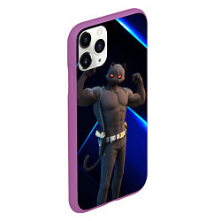 Чехол iPhone 11 Pro матовый Fortnite Meowscles Shadow, цвет: 3D-фиолетовый — фото 2