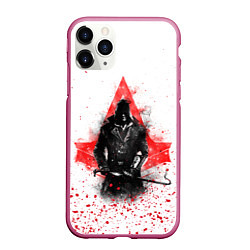 Чехол iPhone 11 Pro матовый ASSASSINS CREED, цвет: 3D-малиновый