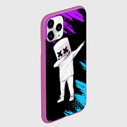 Чехол iPhone 11 Pro матовый Marshmello, цвет: 3D-фиолетовый — фото 2